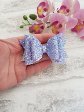 Load image into Gallery viewer, Lilac Glitter Bow