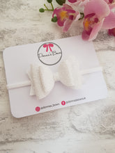 Load image into Gallery viewer, White Glitter Bow