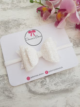 Load image into Gallery viewer, Iridescent White Bow