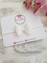 Load image into Gallery viewer, Iridescent White Bow