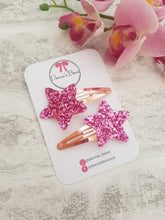 Load image into Gallery viewer, Pair of Star Snap Clips