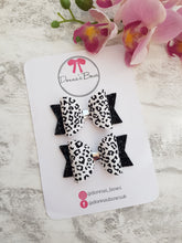 Load image into Gallery viewer, Monochrome Leopard Print Pigtails