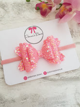 Load image into Gallery viewer, Pink Sparkly Glitter Bow