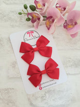Load image into Gallery viewer, Red Ribbon Pigtails