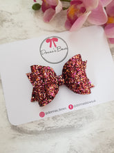 Load image into Gallery viewer, Rose & Gold Glitter Bow