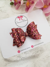 Load image into Gallery viewer, Rose & Gold Glitter Bow