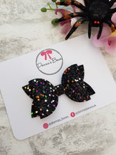 Load image into Gallery viewer, Sparkly Black Bow