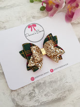 Load image into Gallery viewer, Green Tartan Hairbow
