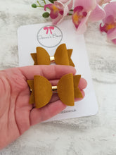 Load image into Gallery viewer, Mustard Suede Pigtails