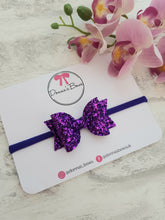 Load image into Gallery viewer, Purple Glitter Bow