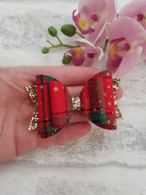 Load image into Gallery viewer, Tartan Star Bow