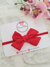 Load image into Gallery viewer, Red Cotton Bow