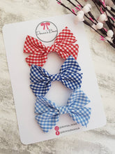 Load image into Gallery viewer, Gingham School Bows