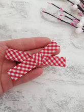 Load image into Gallery viewer, Hand-Tied Gingham Bows