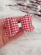 Load image into Gallery viewer, Gingham School Bows