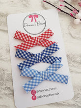 Load image into Gallery viewer, Hand-Tied Gingham Bows