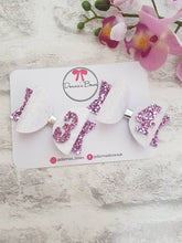 Load image into Gallery viewer, Lilac Glitter Birthday Bow