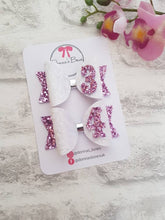 Load image into Gallery viewer, Lilac Glitter Birthday Bow