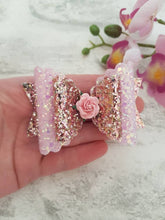 Load image into Gallery viewer, Princess Rose Bow