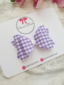 Lilac Gingham Bows