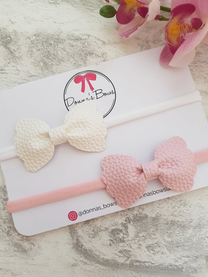 Pinch bow headbands