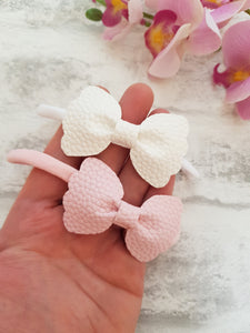 Pinch bow headbands