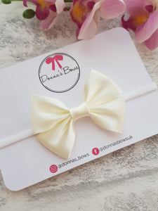 Ivory Satin Bow