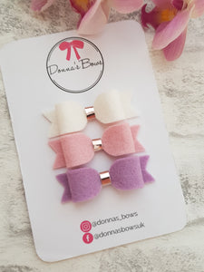 Wool Felt Bow Set