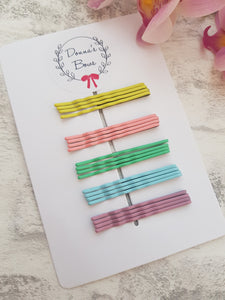 Colour Bobby Hair Pins