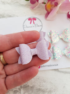 Teeny Bow Pigtail Sets