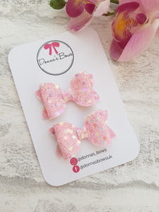 Teeny Bow Pigtail Sets