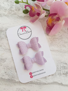 Teeny Bow Pigtail Sets