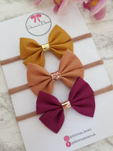 Load image into Gallery viewer, Autumn Cotton Bow
