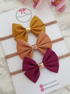 Autumn Cotton Bow