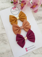 Load image into Gallery viewer, Autumn Cotton Bow
