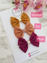 Load image into Gallery viewer, Autumn Cotton Bow
