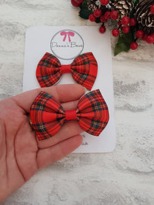 Tartan Ribbon Pigtails