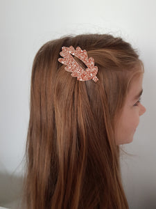 Rose Gold Leaf Clip