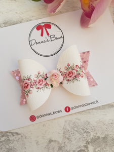 Pink Roses Bow