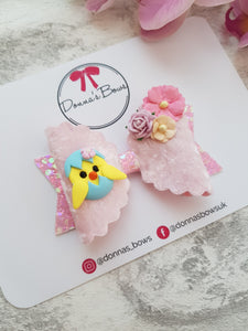 Easter Chick Bow