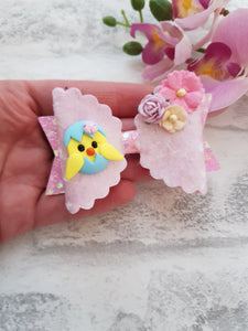 Easter Chick Bow