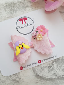 Easter Chick Bow