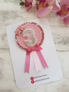 Pink Birthday Badge