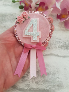 Pink Birthday Badge