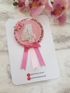 Pink Birthday Badge