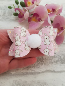 Bunny Pom Pom Bow