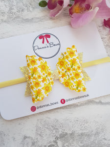 Daffodil Hairbows