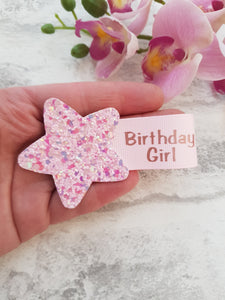 Birthday Girl Clip or Badge