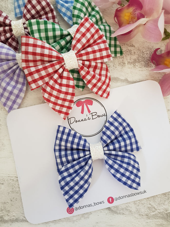 Gingham Sailor Bow