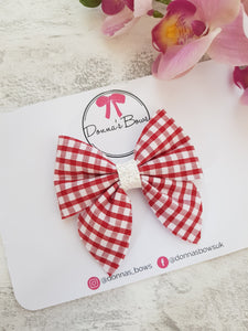 Gingham Sailor Bow